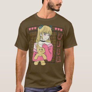 Japanese Cat Girl Anime Character  Japan Aesthetic T-Shirt