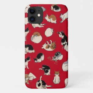 Japanese Cats (Colour Chengeable ) iPhone 11 Case