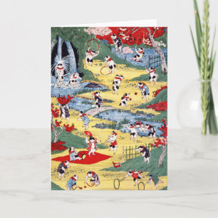 Japanese Cats Country, Utagawa Kunitoshi Card
