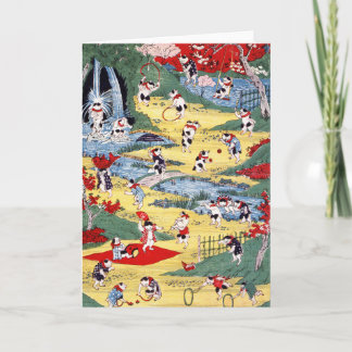 Japanese Cats Country, Utagawa Kunitoshi Card