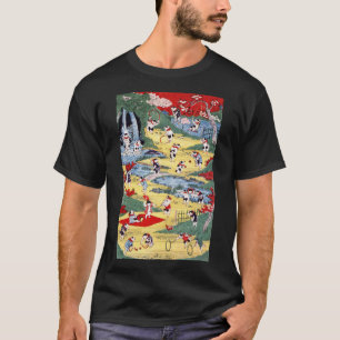 Japanese Cats Country, Utagawa Kunitoshi T-Shirt
