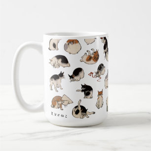 Japanese Cats, Hiroshige, Ukiyo-e Coffee Mug