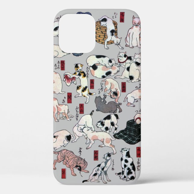 Japanese Cats, Kuniyoshi (Colour Chengeable ) Case-Mate iPhone Case (Back)