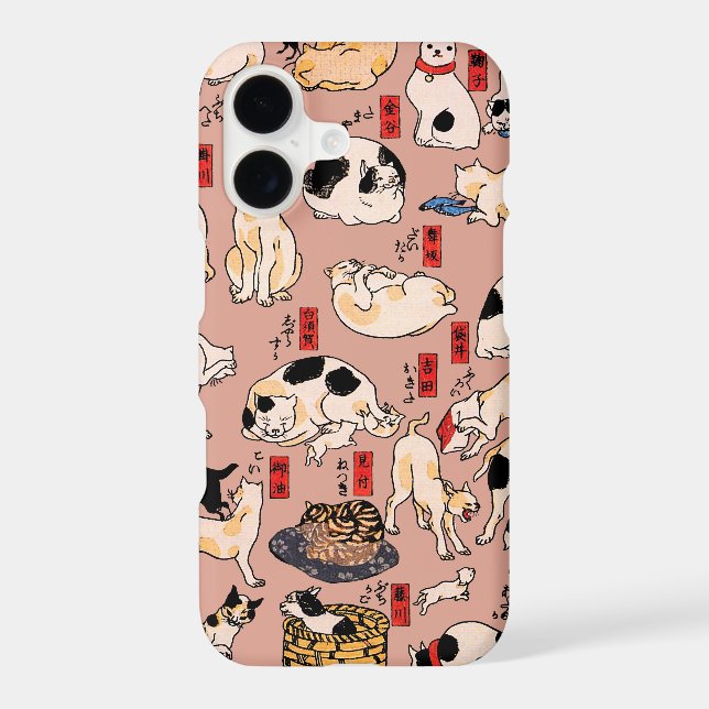 japanese cats Ukiyo-e Funny kitty (Back)