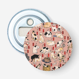 japanese cats Ukiyo-e Funny kitty Bottle Opener