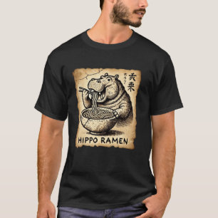 Japanese Cave Art Noodles Lover Wildlife Cute Hipp T-Shirt