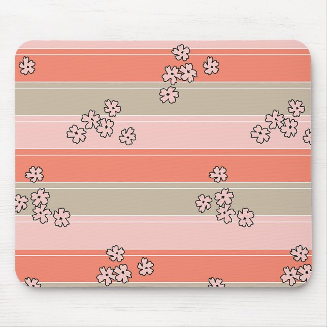 Japanese Cherry Blossom Mouse Pad (Front)
