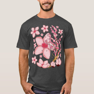 Japanese Cherry Blossom Pink Flower Japan Sakura T-Shirt