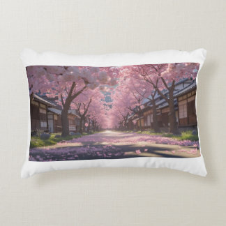 Japanese Cherry Blossom Sakura Pillow - Day & Nigh