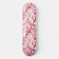 Japanese Cherry Blossom Skateboard