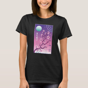 Japanese Cherry Blossom Vaporwave Sakura Aesthetic T-Shirt