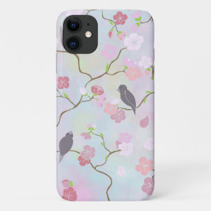 Japanese Cherry Blossoms & Birds   iPhone Case