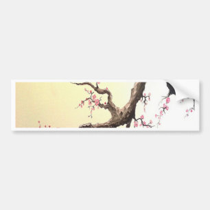 Japanese Cherry Blossoms Bumper Sticker