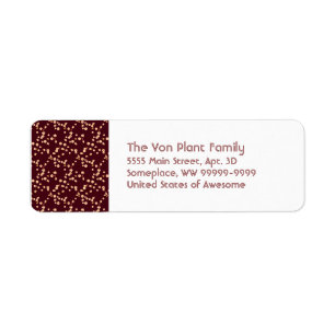 Japanese Cherry Blossoms Return Address Label
