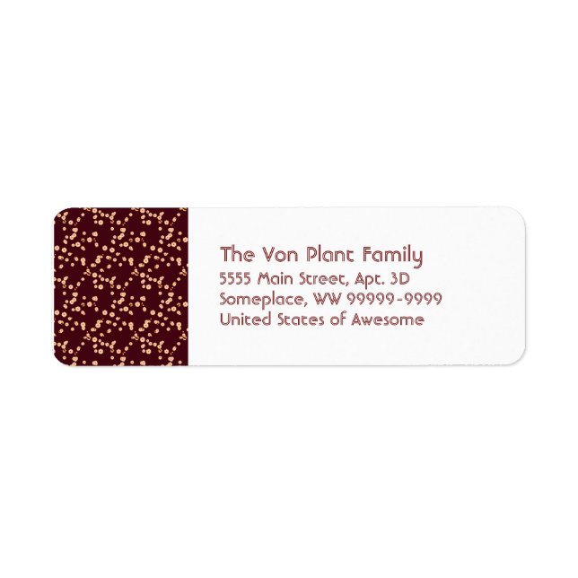 Japanese Cherry Blossoms Return Address Label (Front)