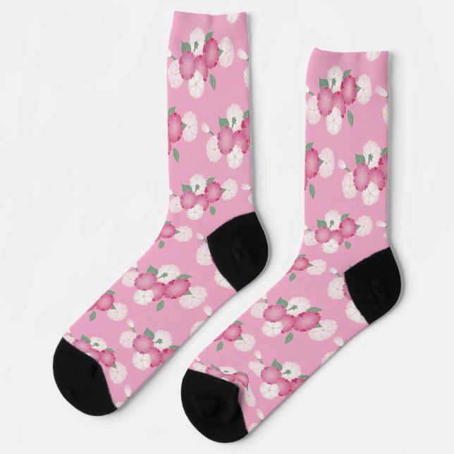 Japanese Cherry Blossoms Socks (Left)