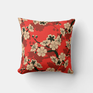 Japanese Cherry Branch: Stylish Cushion