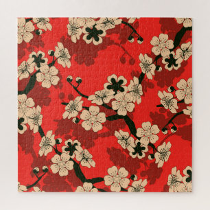 Japanese Cherry Branch: Stylish Jigsaw Puzzle