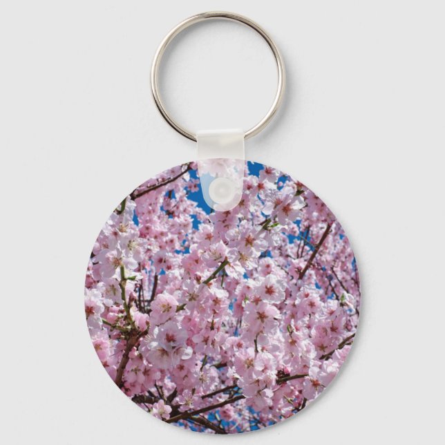 Japanese cherry Flower Key Ring (Front)