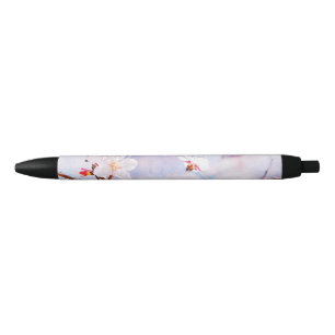 Japanese Cherry - Sakura In Bloom Black Ink Pen