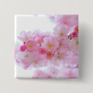 Japanese Cherry Tree Blossom 15 Cm Square Badge