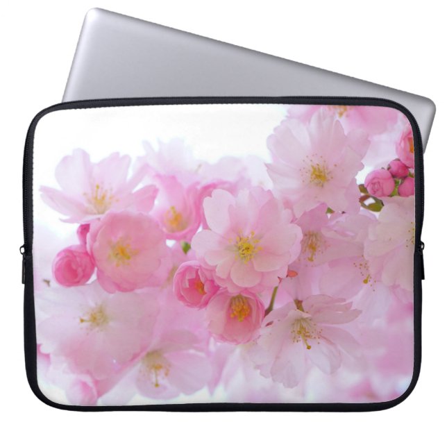 Japanese Cherry Tree Blossom Laptop Sleeve (Front)
