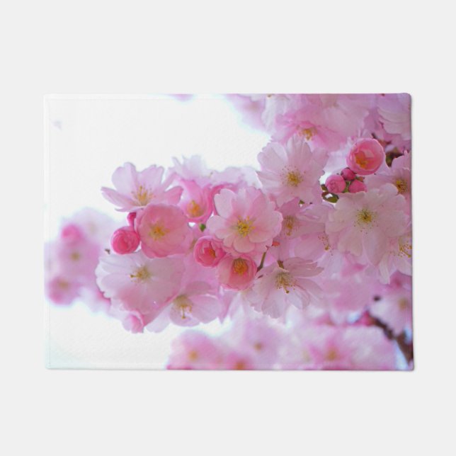 Japanese Cherry Tree Flower Doormat (Front)