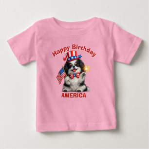 Japanese Chin (2ak) Patriotic Kid T-Shirt