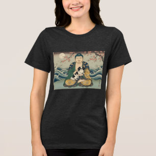 Japanese Chin and Buddha Tri-Blend Shirt