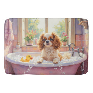 Japanese Chin Bath Time Elegant Bathroom Decor Mat