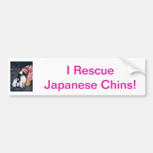 Japanese Chin Bumper Sticker