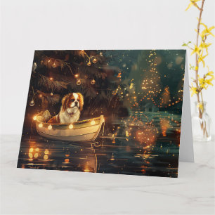 Japanese Chin Christmas Festive Voyage  Card