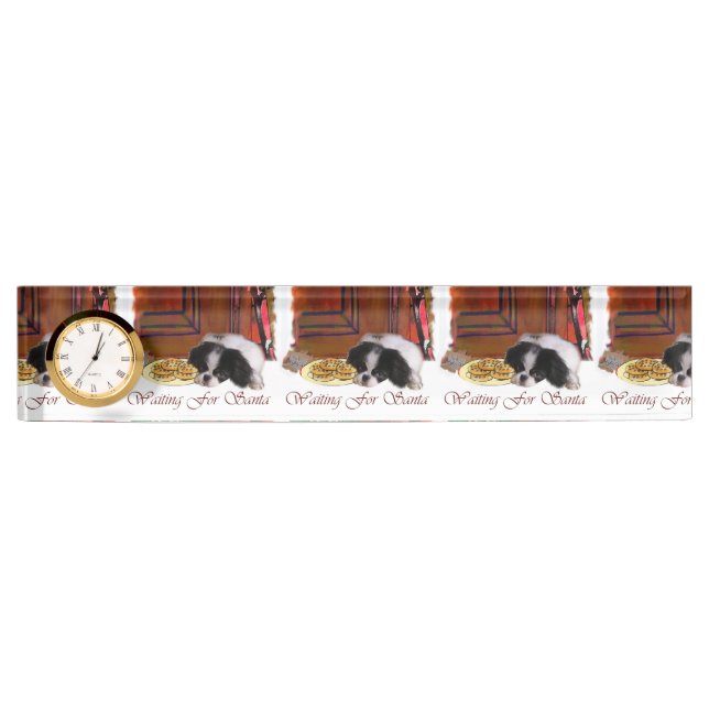 Japanese Chin Christmas Gifts Nameplate (Front)