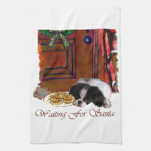 Japanese Chin Christmas Gifts Tea Towel