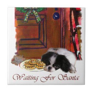Japanese Chin Christmas Gifts Tile