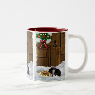 Japanese Chin Christmas Gifts Two-Tone Coffee Mug