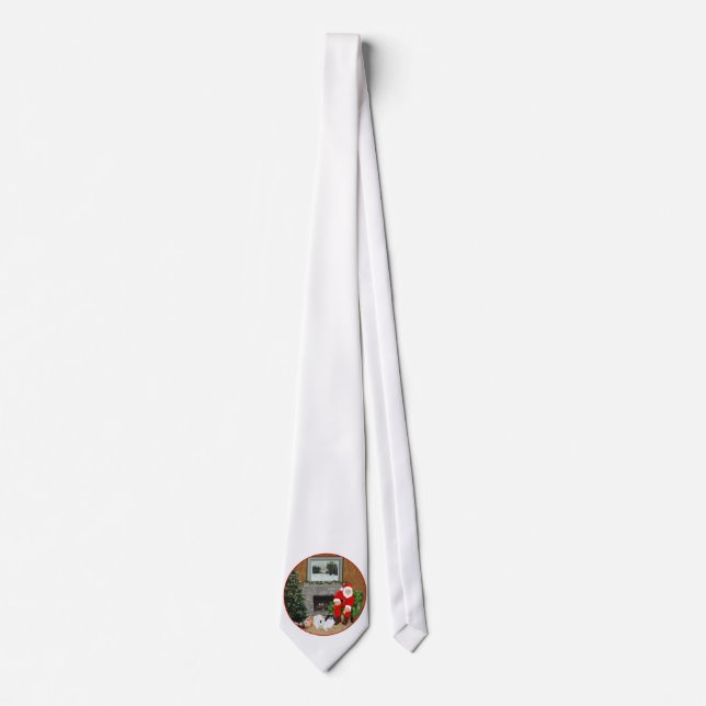 Japanese Chin Christmas Tie (Front)