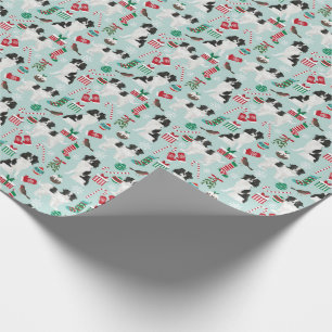 Japanese Chin Christmas wrapping paper