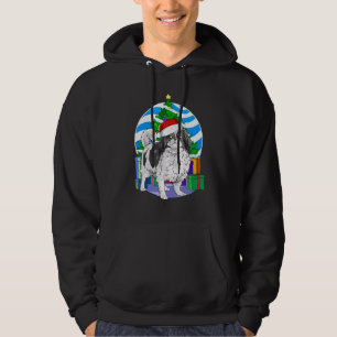 Japanese Chin Cute Santa Christmas Tree Decor Hoodie