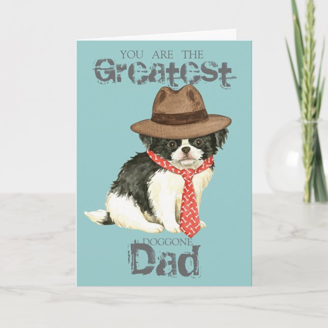 Japanese Chin Dad Card (Front)