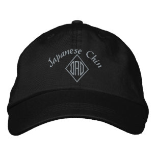 Japanese Chin Dad Embroidered Hat