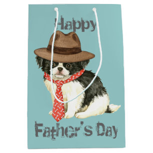 Japanese Chin Dad Medium Gift Bag