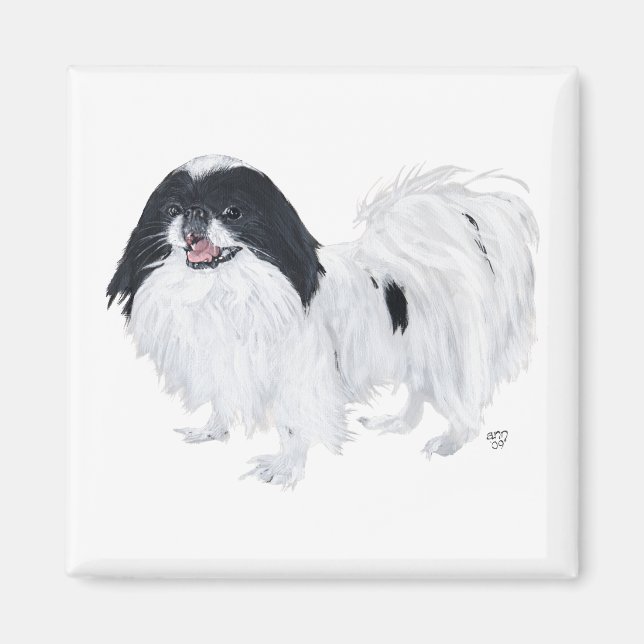 Japanese Chin Dog Magnet (Front)