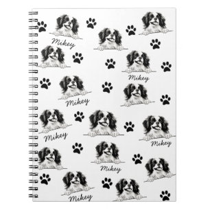 Japanese Chin Dog Personalised Hand Drawing Notebook