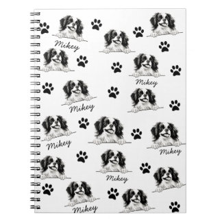 Japanese Chin Dog Personalised Hand Drawing Notebook