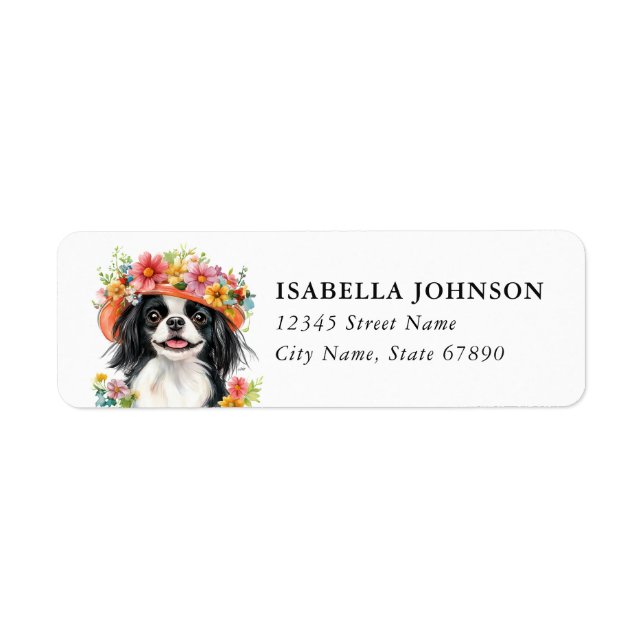 Japanese Chin Dog Return Address Labels (Front)