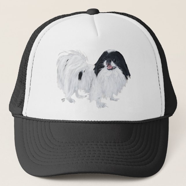 Japanese Chin Dog Trucker Hat (Front)