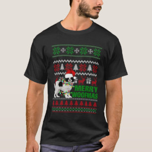 Japanese Chin For Merry Woofmas Ugly Christmas Swe T-Shirt