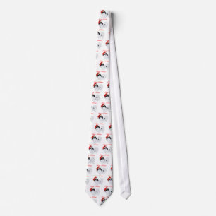 Japanese Chin Happy Holidays Tie