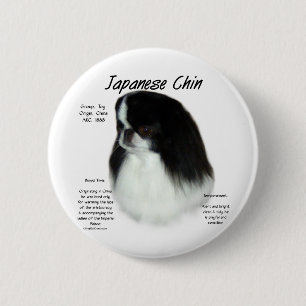 Japanese Chin History Design 6 Cm Round Badge